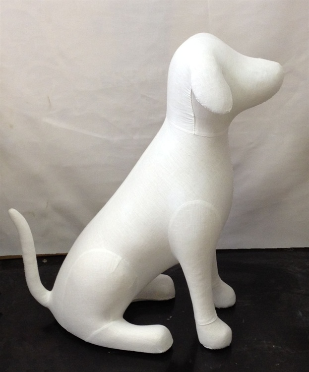Professional Quality Dog Display Mannequin Sparky Standing Dog, Fabric  Covered, Perfect for Display or Draping 